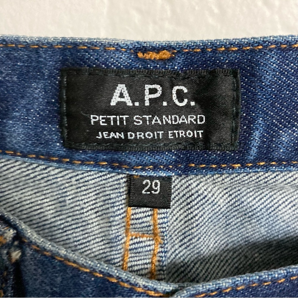 A.P.C. Petite Standard Jean Droit Etroit Jeans, Size 29 - Picture 4 of 6